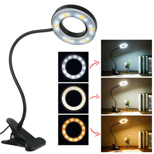 Clip On Desk Lamp LED Flexible Arm USB