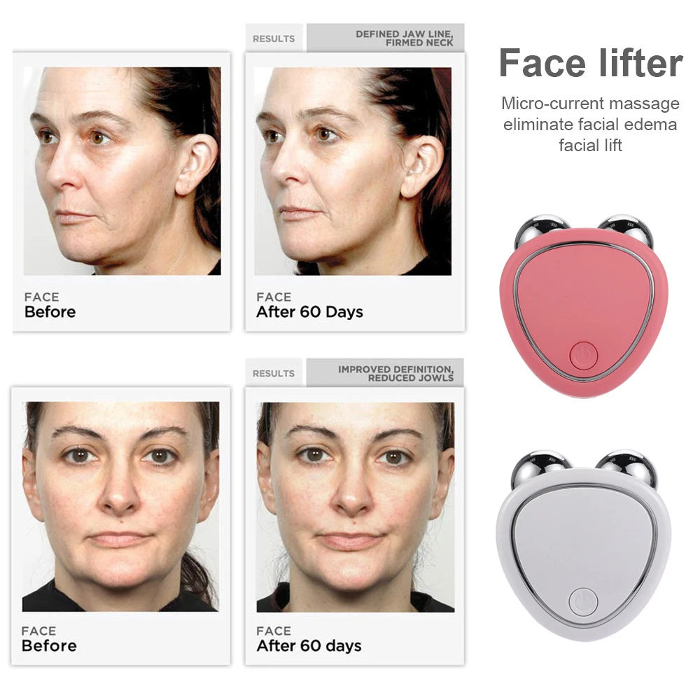 EMS Face Lifting Machine Facial Massager Microcurrent Roller Skin